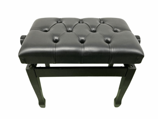 BLACK PIANO BENCH ADJUSTABLE